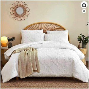 Boho Duvet Cover Set king size with 4 pillowcases ultra soft microfiber